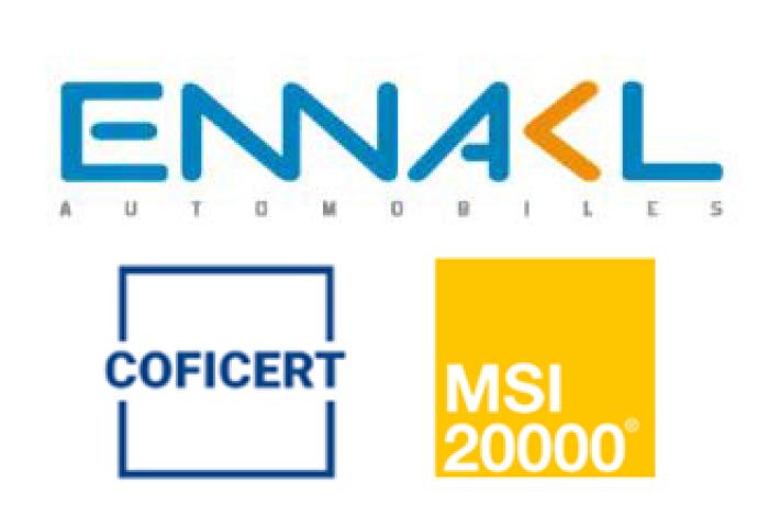 ENNAKL AUTOMOBILES CERTIFIÉE MSI 20000  PAR COFICERT 